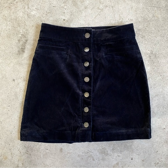 Aritzia Wilfred Free Karmen corduroy A line button up mini skirt - Picture 1 of 2